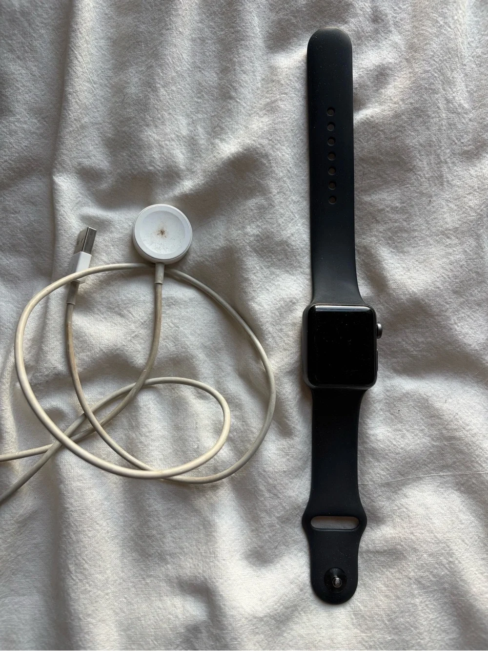 Apple Black Smartwatch with Magnetic Charger